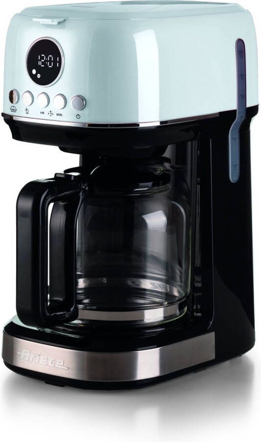 Ariete 1396 Modern Filter Koffiezetapparaat Amerikaanse Koffie Verwarmingsbasis LCD-scherm Wit