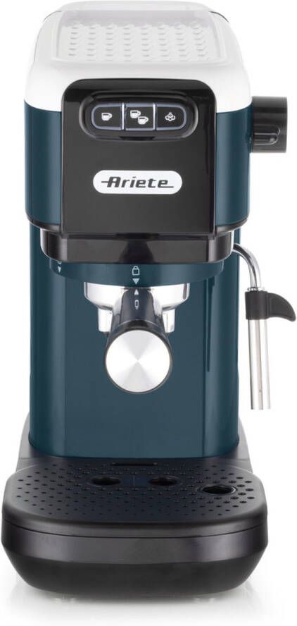 Ariete 1399 Espresso Koffiezetapparaat Licht Aquamarijn Voor ESE Poeder en Pods 1300 W 1.1L Capaciteit 15 Bar Druk 1 2 Kops Filter en ESE Pod Cappuccino Groen
