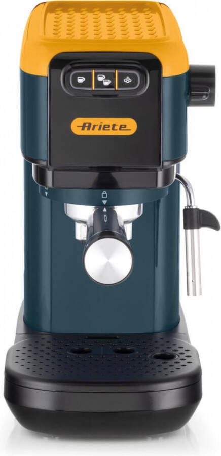 Ariete 1399 Espresso Koffiezetapparaat Mango Geel Voor ESE Poeder en Pods 1300 W 1.1L Capaciteit 15 Bar Druk 1 2 Kops Filter en ESE Pod Cappuccino Geel