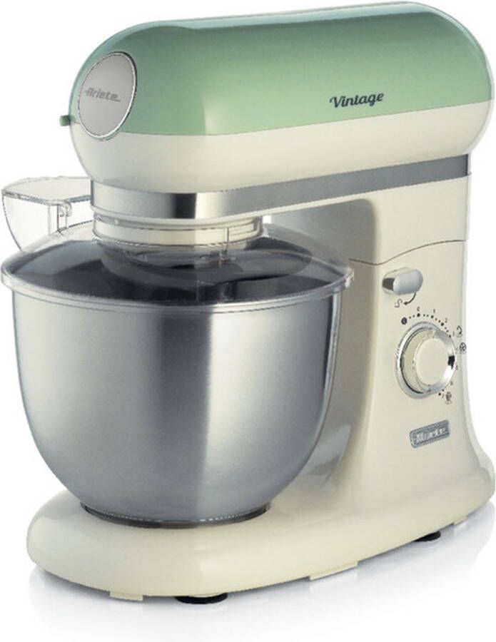 Ariete 1588 04 Vintage keukenmachine 5.5 liter 3 accessoires 2400 Watt 7 snelheden Groen