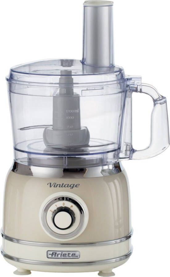Ariete 1781 03 Vintage food processor- 1000W 2L inhoud 2 snelheden Beige