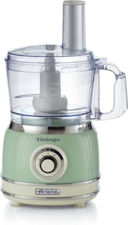 Ariete 1781 04 Vintage food processor- 1000W 2L inhoud 2 snelheden Groen