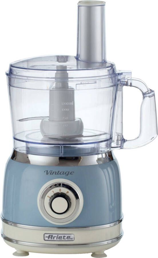 Ariete 1781 05 Vintage food processor- 1000W 2L inhoud 2 snelheden Blauw