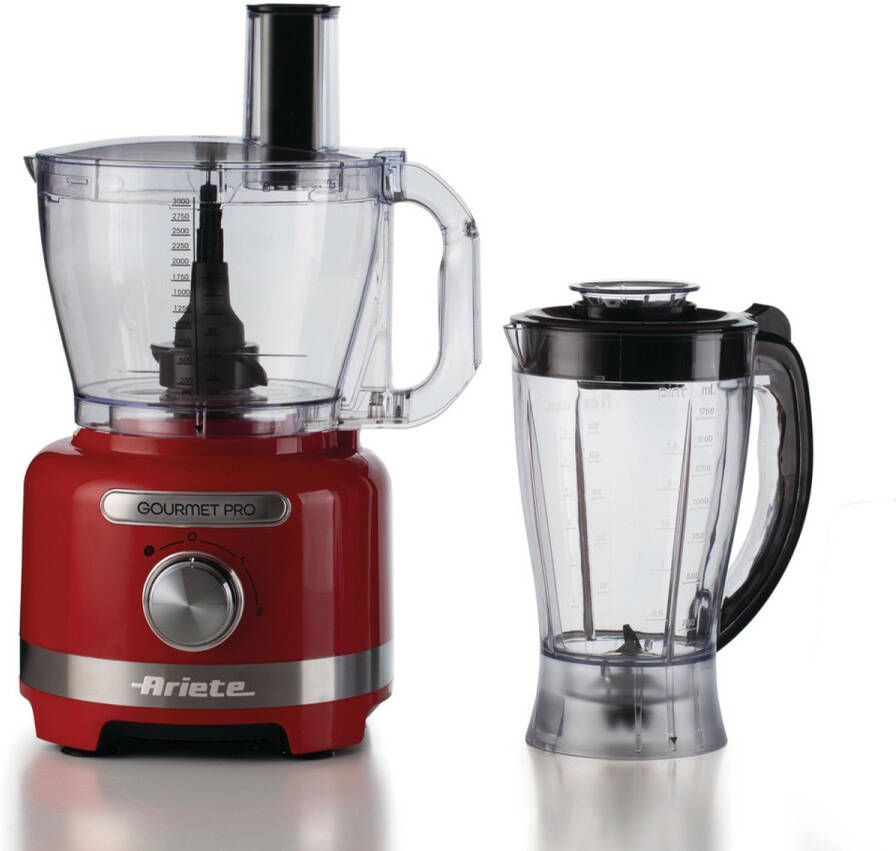 Ariete 1782 00 Moderna food processor keukenmachine hakmolen blender Rood