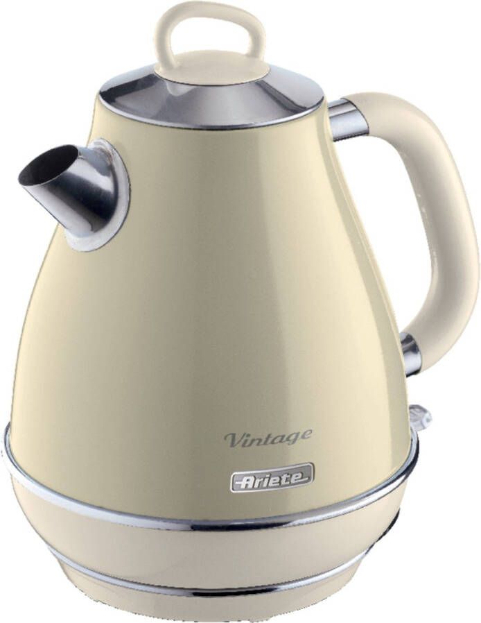 Ariete 2868 03 Vintage waterkoker 1 liter inhoud 1630 Watt draadloos Beige - Foto 2