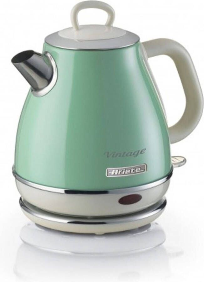Ariete 2868 04 Vintage waterkoker 1 liter inhoud 1630 Watt draadloos Groen