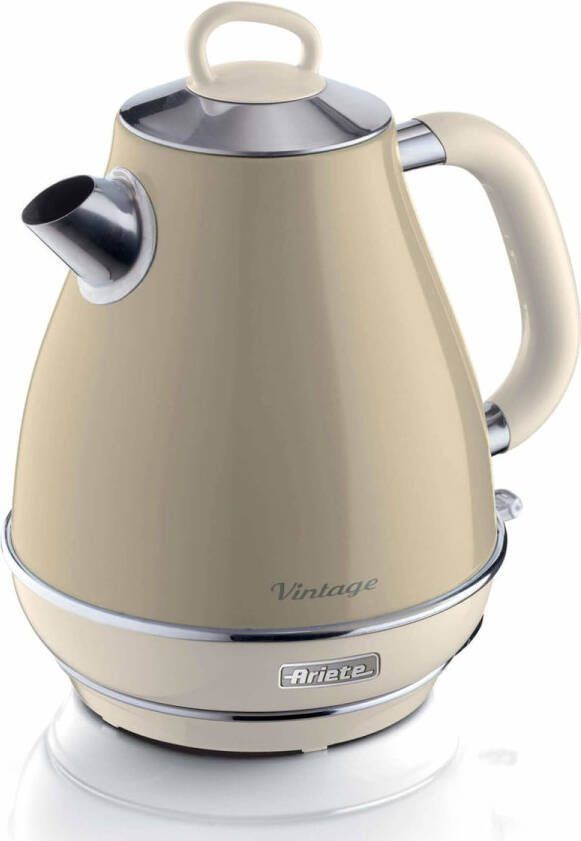 Ariete 2869 03 Vintage waterkoker 2000W 1 7 liter inhoud draadloos Beige