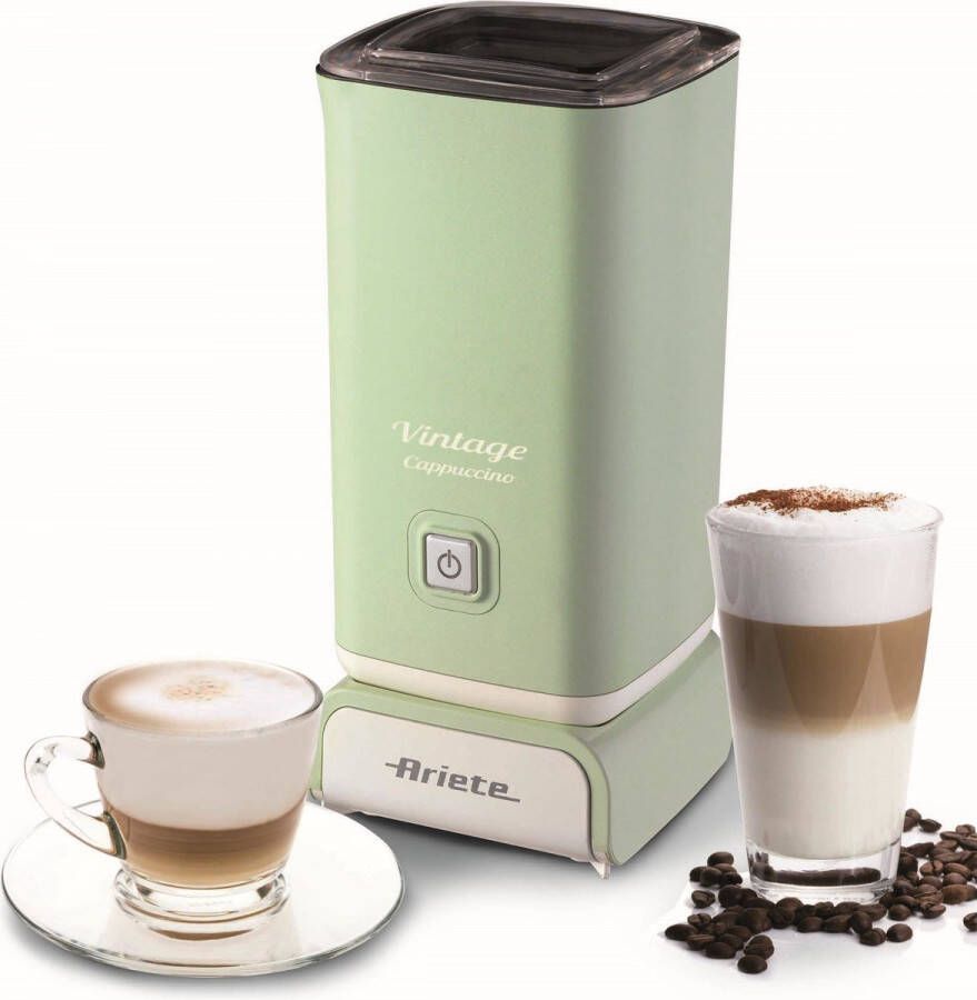 Ariete 00C287804AR0- Vintage melkopschuimer 500W 140ml schuim 250ml opwarmen Groen