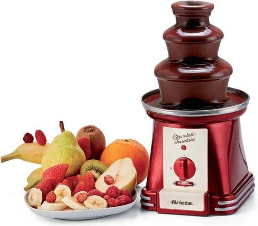 Ariete 2962 Chocoladefontein 3 lagen 500 gram- warmhoudfunctie 90 Watt