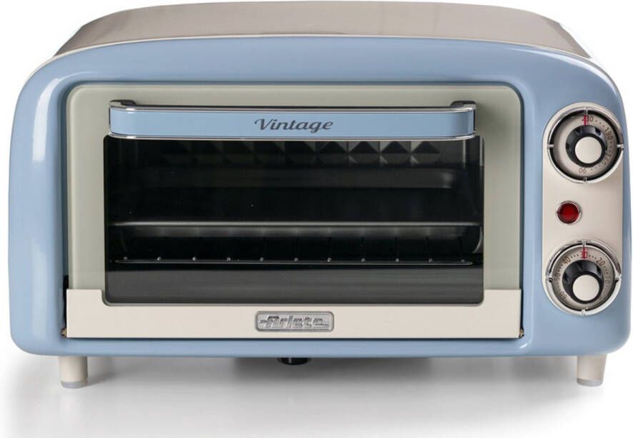 Ariete 3919 05 Vintage mini oven camping oven 10 liter timer instelbare temperatuur van 80 tot 230°C blauw