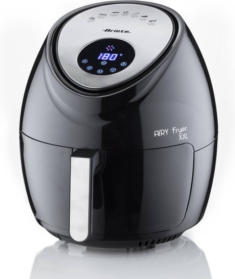 Ariete 4618 00 Airfryer XXL hetelucht friteuse- 5.5 Liter 1800 Watt 7 Programma's Zwart
