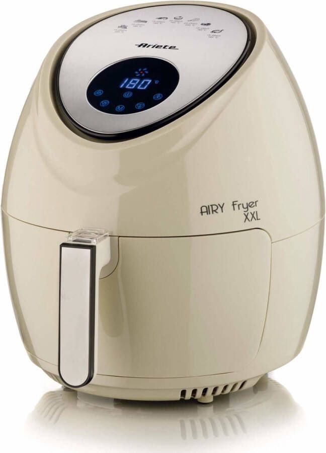 Ariete 4618 02 Air Fryer XXL Heteluchtfriteuse 1800W 5 liter Digital Touchscreen 7 Automatische Programma's- Beige