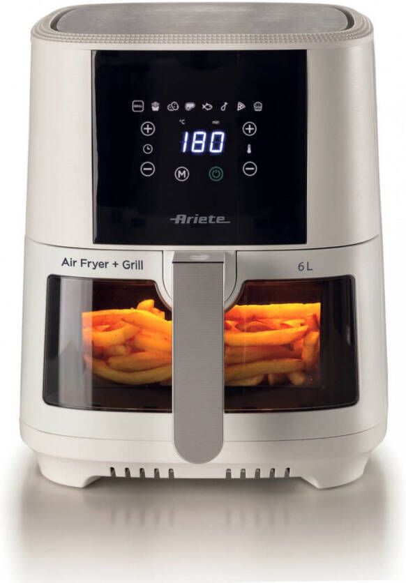 Ariete 4626 Airy Fryer Airfryer 1300 W 6L 8 Vooraf ingestelde programma's Wit