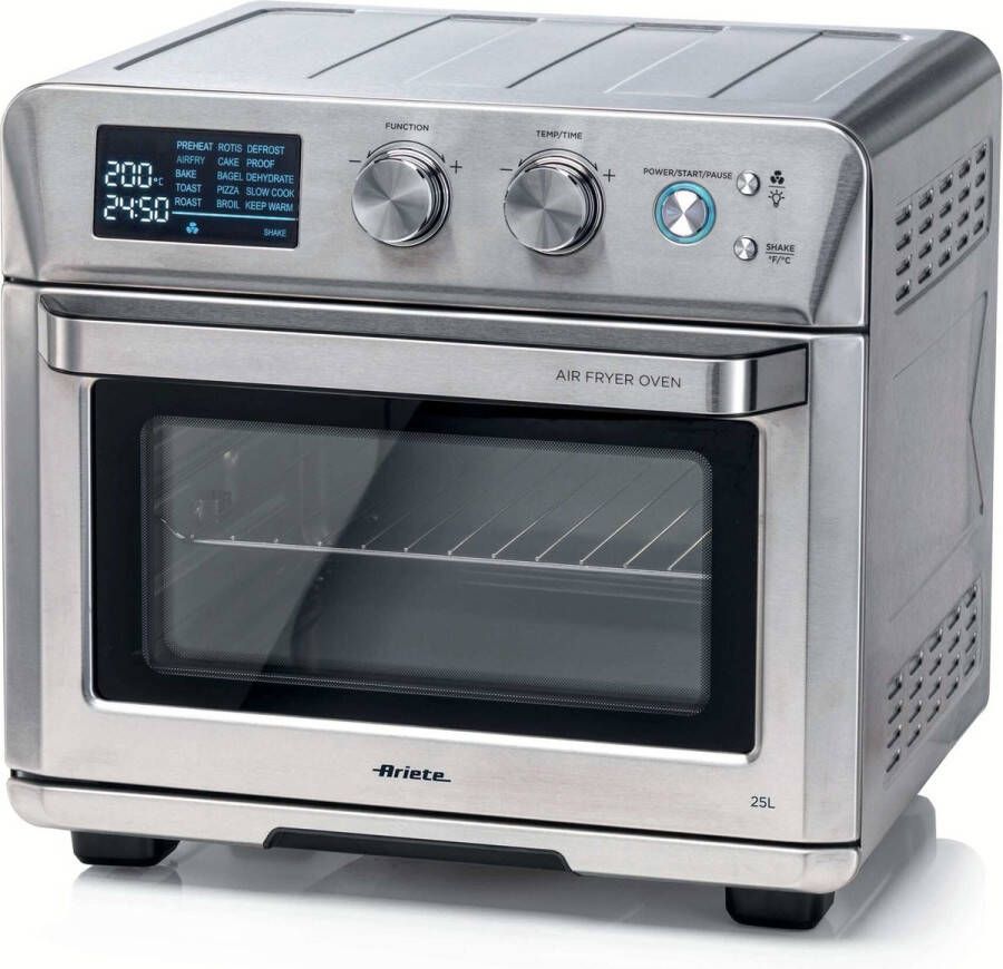 Ariete 4629 11 Airfryer oven 25 liter 1700 Watt LED-display 15 programma's tot max. 230 °C Zilver