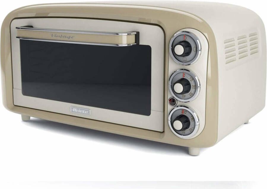 Ariete 979 03 Vintage Oven vrijstaand 18 Liter timer 1380 Watt Beige