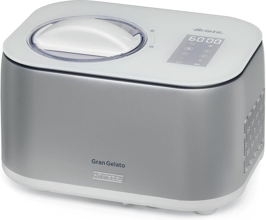 Ariete 0644 00 Gran Gelato ijsmachine 4 programma s: ijs yoghurt granita sorbet Digitaal display zelfvriezend