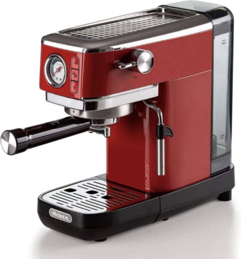 Ariete Moderna Espresso Machine Slim Rood