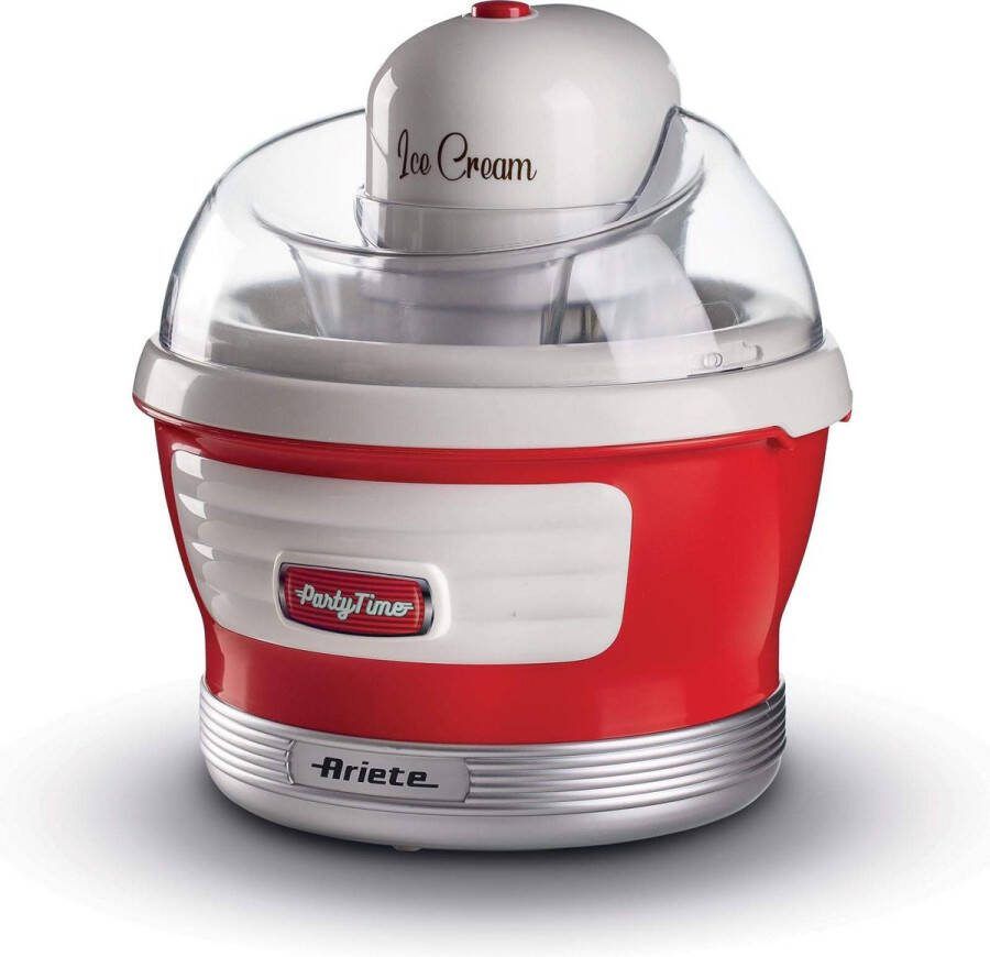 Ariete 0643 00 Party Time IJsmachine 1.5 liter inhoud rood