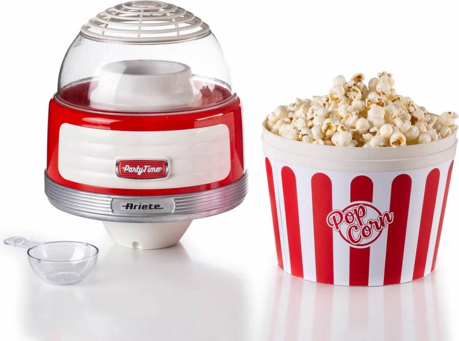Ariete 2957 00 50's Style Popcornmachine 1100 Watt Bereidingstijd: 60 gram in 2 min rood - Foto 2