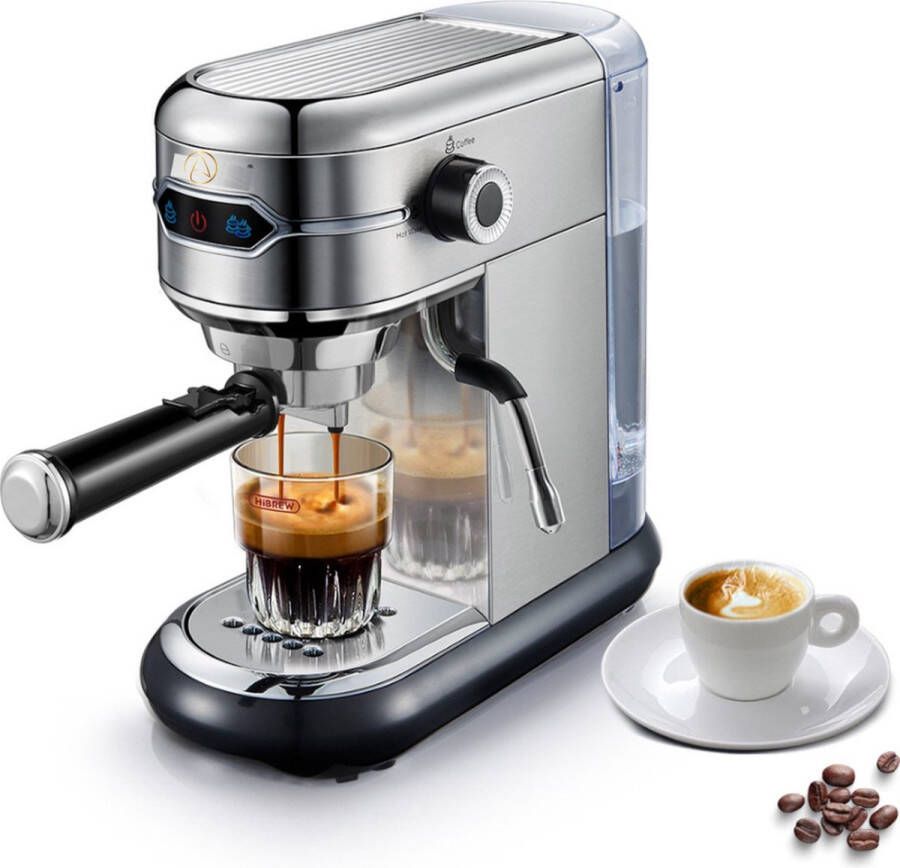 Arvona 2 in 1 Koffiemachine Koffiezetapparaat Koffie Automaat Pistonmachine Automatisch Espressomachine Extra Sterk Koffiepads & Poeder
