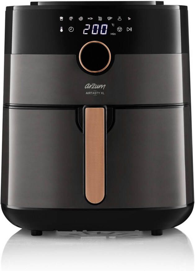 Arzum Airtasty XL Air Fryer AR2091-0400 Zwart Koper Heteluchtfriteuse 6 Liter 1750W