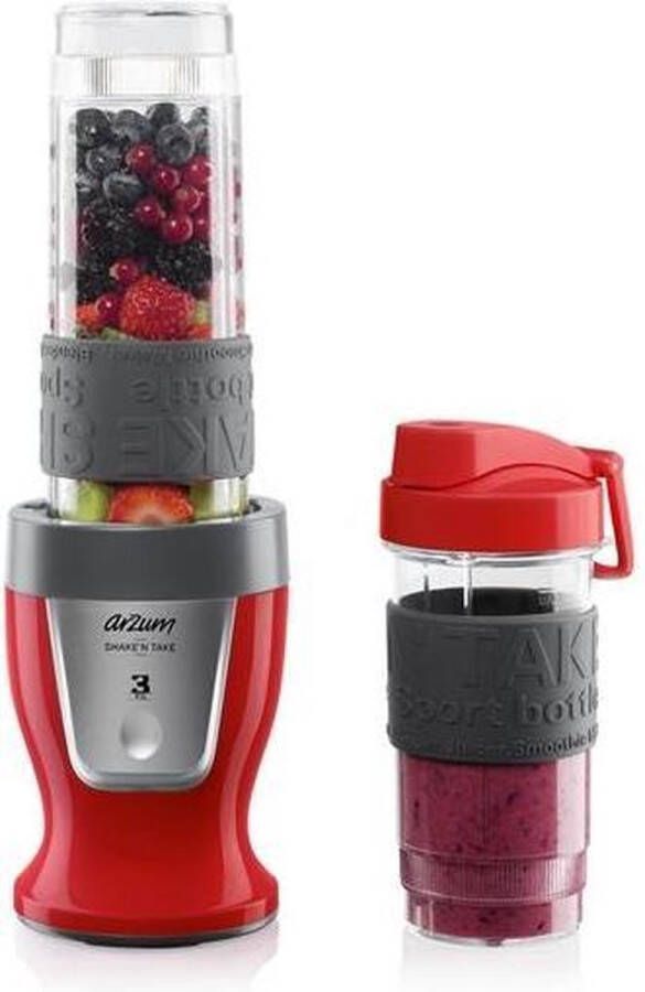 Arzum AR1032 Shake'N Take 970 l Blender voor op aanrecht 300 W Rood