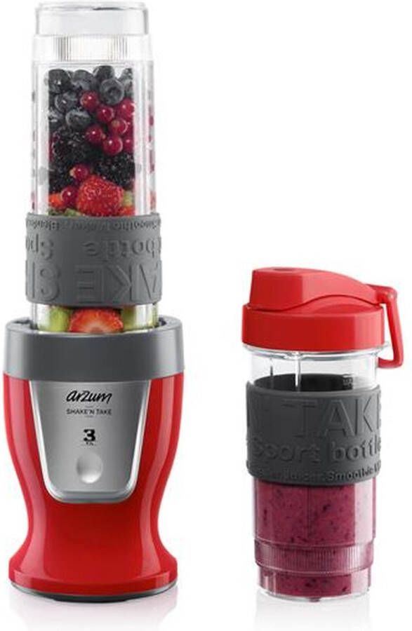 Arzum AR1032 Shake'N Take 970 l Blender voor op aanrecht 300 W Rood