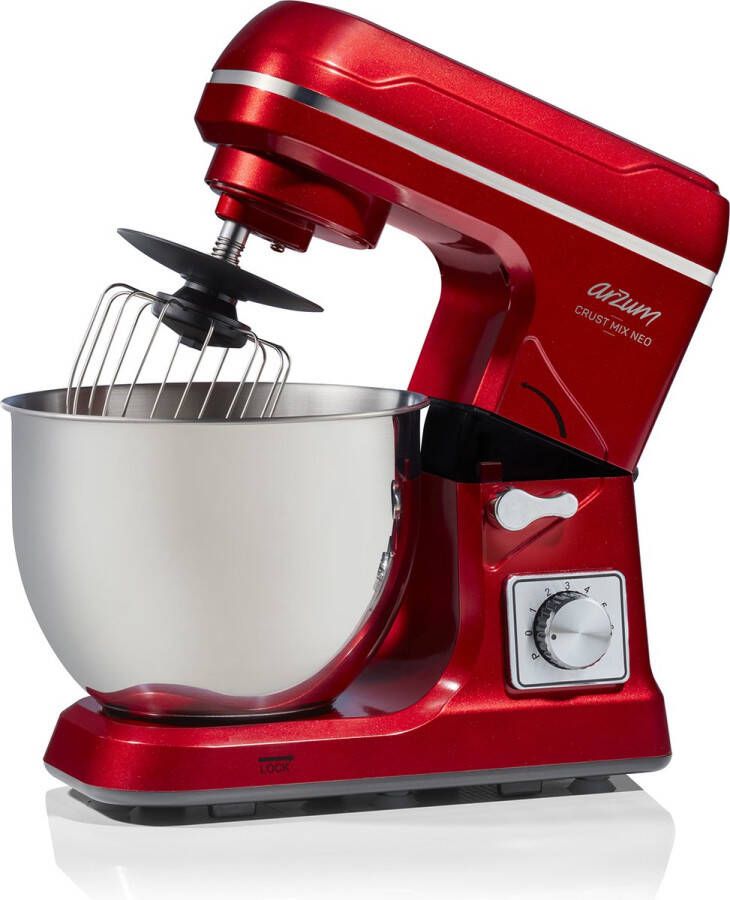 Arzum Crust Mix Neo Stand Mixer AR1143-0300 Rood Keukenmixer 1400 W