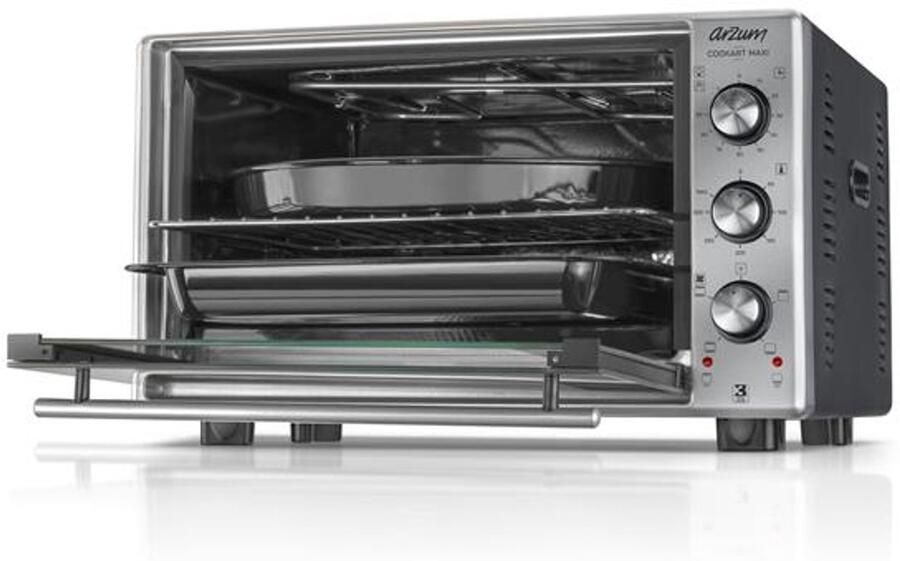 Arzum Cookart Maxi Oven AR2002-0600 1600 W 50 L Zilver Zwart - Foto 2