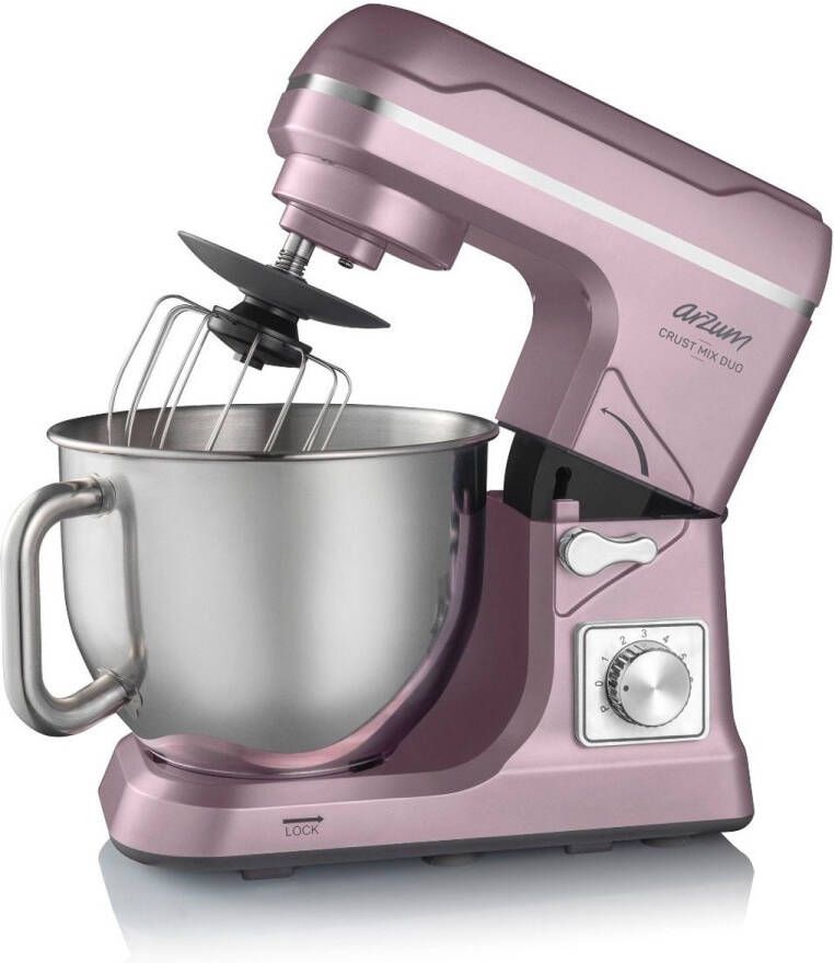 Arzum Crust Mix Duo Stand Mixer AR1129-0900 Dreamline 1000W 5 liter 6 snelheden pulsestand paars