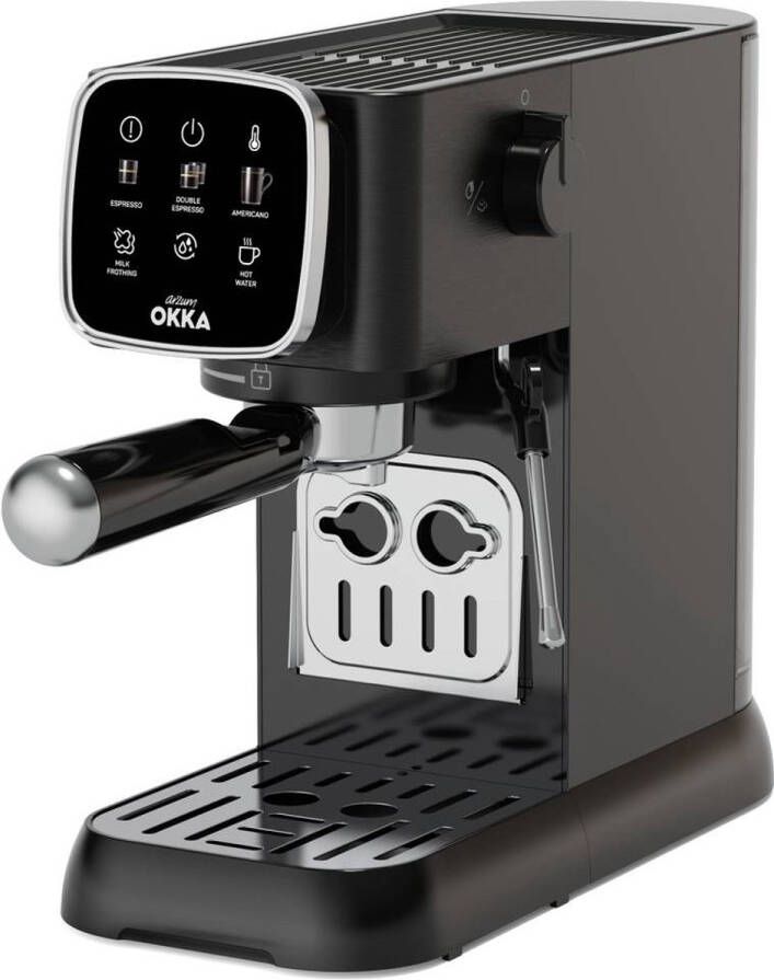 Arzum OK0034-0500 Espressomachine met filterhouder Chroom Met melkopschuimer