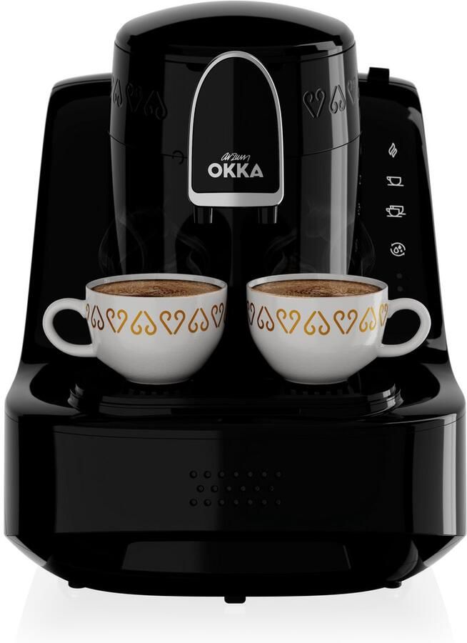 Arzum OKKA Elite Turks Koffiezetapparaat OK0040-2000 Zwart Chroom 2 kopjes Aanpasbare temperatuur Volautomatisch 710W