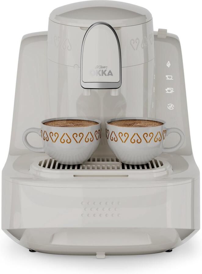 Arzum OKKA Elite Turks Koffiezetapparaat OK0040-2600 Wit Chroom 2 kopjes Aanpasbare temperatuur Volautomatisch 710W
