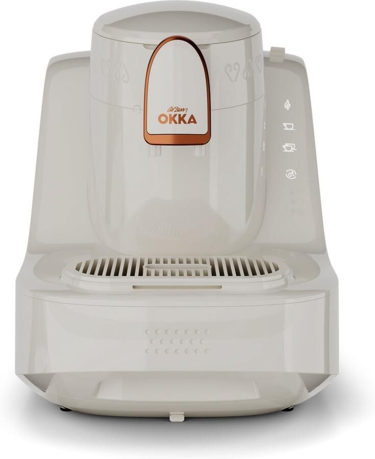 Arzum OKKA Elite Turks Koffiezetapparaat OK0040-2600 Wit Koper 2 kopjes Aanpasbare temperatuur Volautomatisch 710W