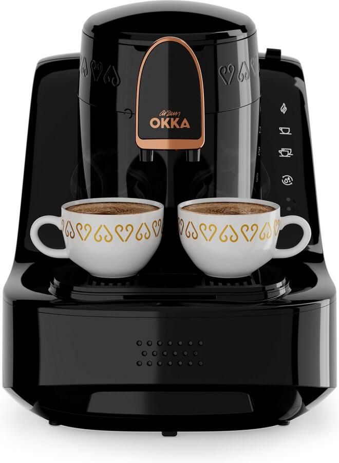 Arzum OKKA Elite Turks Koffiezetapparaat OK0040-2600 Zwart Koper 2 kopjes Aanpasbare temperatuur Volautomatisch 710W
