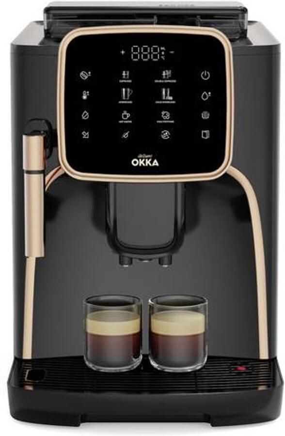 Arzum OKKA Espresso Pro M Automatische Espressomachine OK0030-0400 Chroom 11 Koffiepecialiteiten Touchscreen Melkopschuimer Verstelbare temperatuur en maalgraad 19 bar Kopjesverwarmer Automatische reiniging 1450W - Foto 3