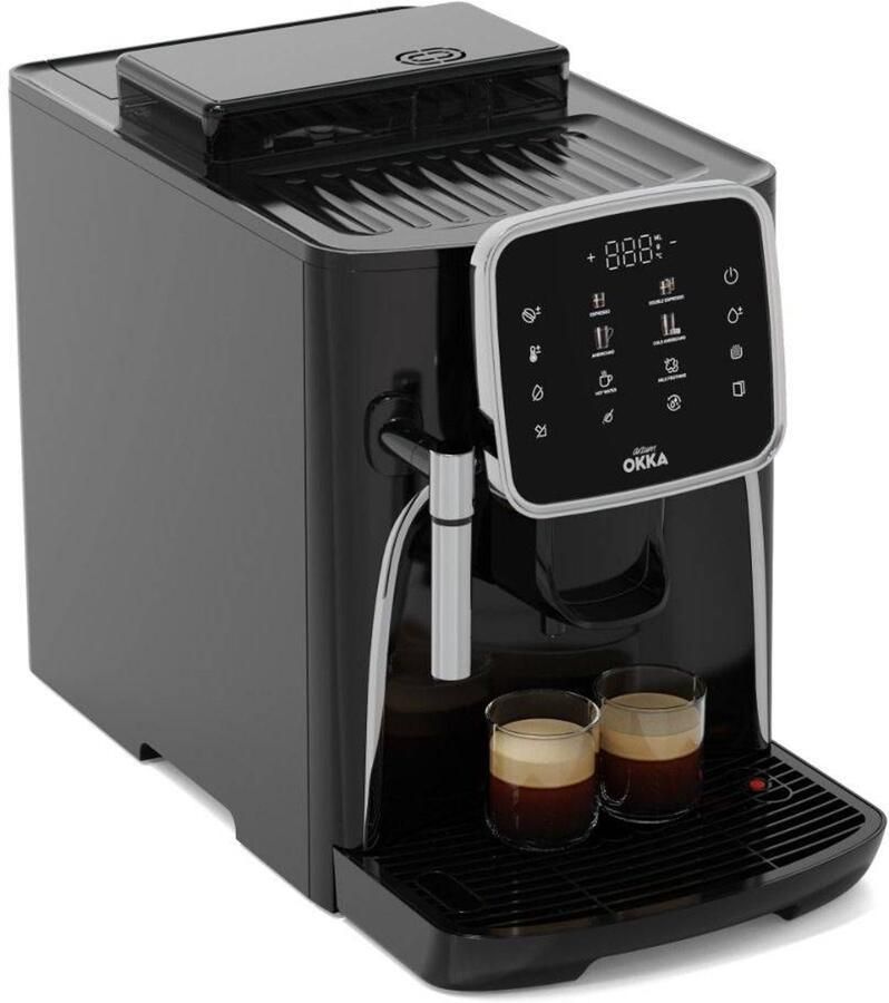 Arzum OKKA Espresso Pro M Automatische Espressomachine OK0030-0500 Chroom 11 Koffiepecialiteiten Touchscreen Melkopschuimer Verstelbare temperatuur en maalgraad 19 bar Kopjesverwarmer Automatische reiniging 1450W - Foto 2