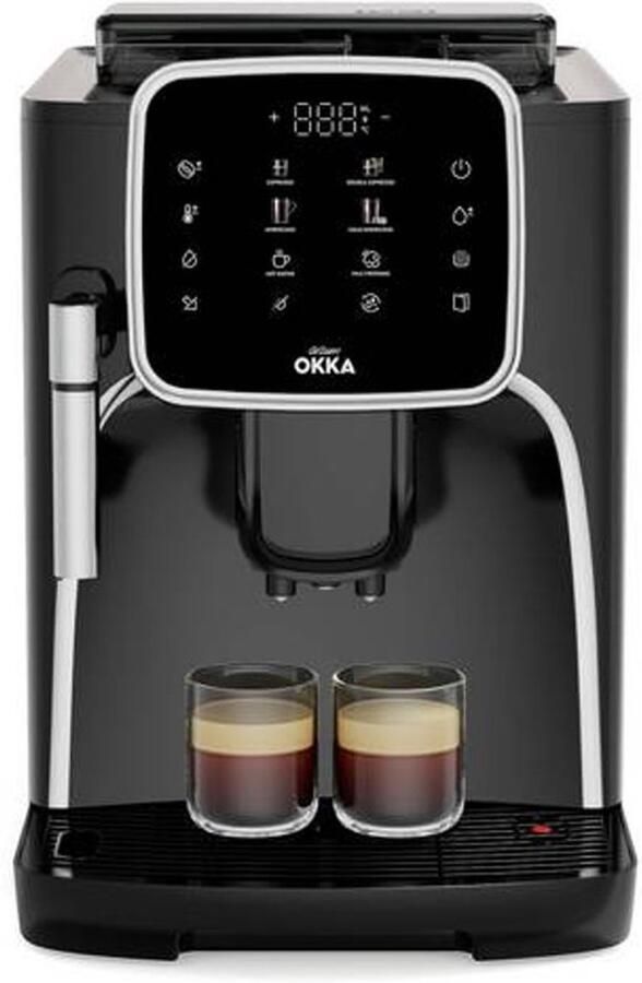 Arzum OKKA Espresso Pro M Automatische Espressomachine OK0030-0500 Chroom 11 Koffiepecialiteiten Touchscreen Melkopschuimer Verstelbare temperatuur en maalgraad 19 bar Kopjesverwarmer Automatische reiniging 1450W - Foto 4