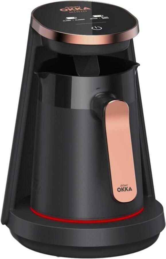 Arzum OKKA Minio Jet Turks Koffiezetapparaat OK0050-0400 Zwart Koper Dubbelzijdige koffiepot 1-5 kopjes 480W