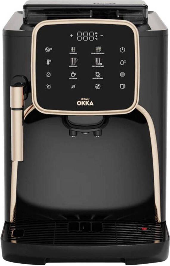 Arzum OKKA Espresso Pro M Automatische Espressomachine OK0030-0400 Chroom 11 Koffiepecialiteiten Touchscreen Melkopschuimer Verstelbare temperatuur en maalgraad 19 bar Kopjesverwarmer Automatische reiniging 1450W - Foto 2