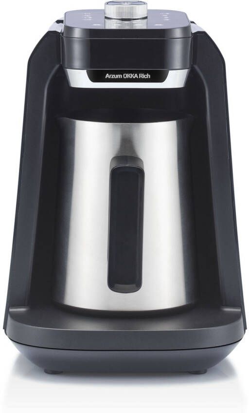Arzum OKKA Rich Spin Pro Plus Turks Koffiezetapparaat OK0038-0400 Chroom 700 Watt 8 Standen Ingebouwde watertank