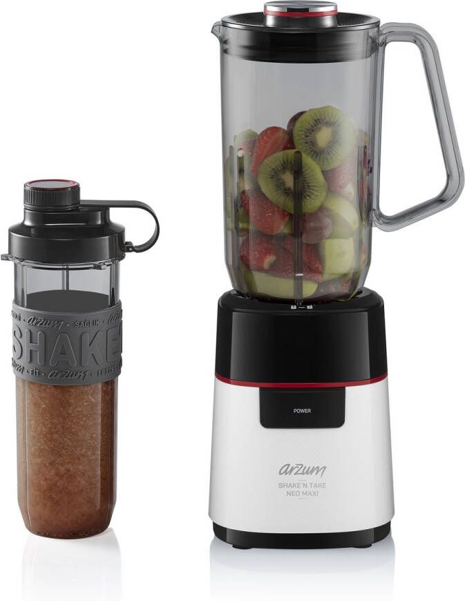 Arzum Shake 'n Take Neo Maxi Blender AR1174-0200 Wit 500W 1000ML kan 570ML drinkfles