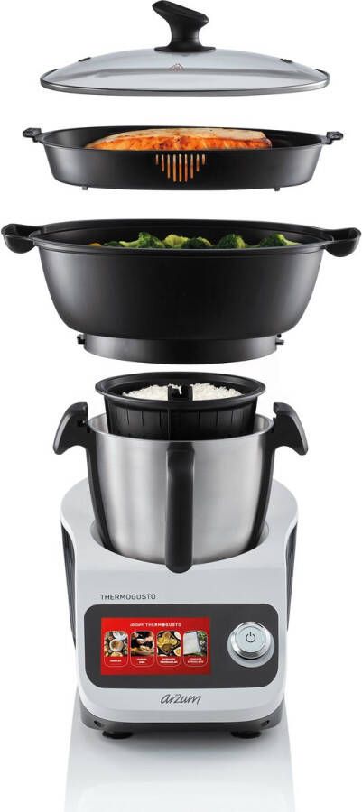 Arzum Thermogusto Multifunctionele Smart Keukenmachine AR1181-0200 Wit 1300W Multifunctioneel 3.5L Smart functionaliteit