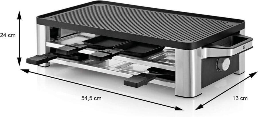 Aura Gourmetstel Gourmet Gourmetplaat Zwart 58cm x 30cm x 20cm - Foto 2