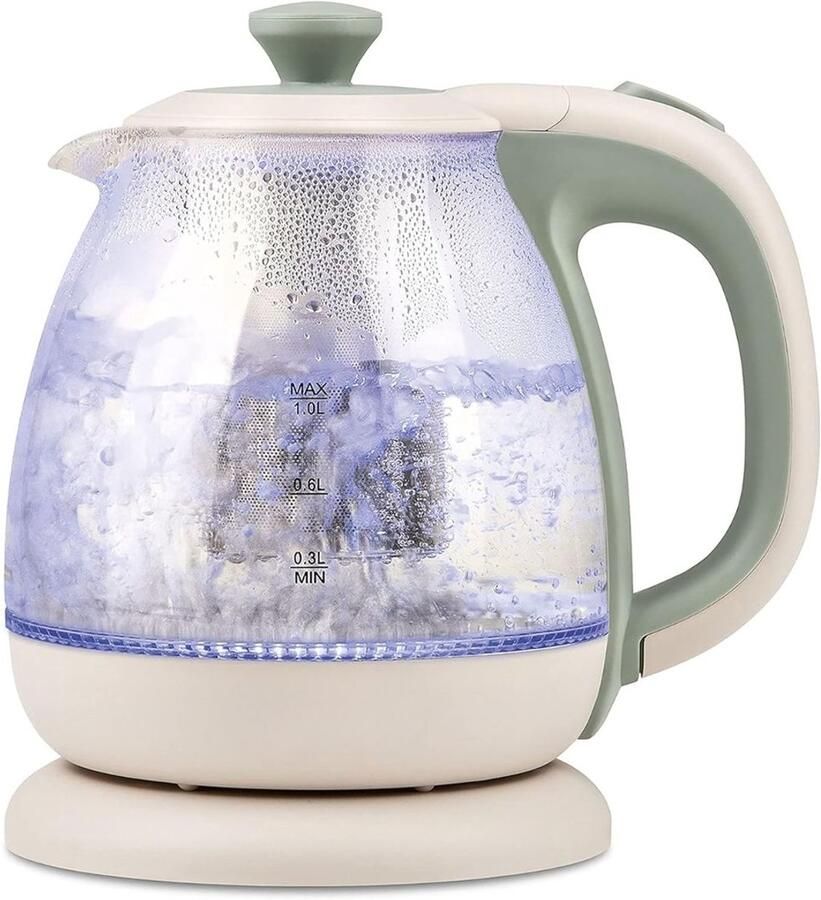 Aura Waterkoker glas Waterkoker Aquagroen- ‎20cm x 16cm x 21cm