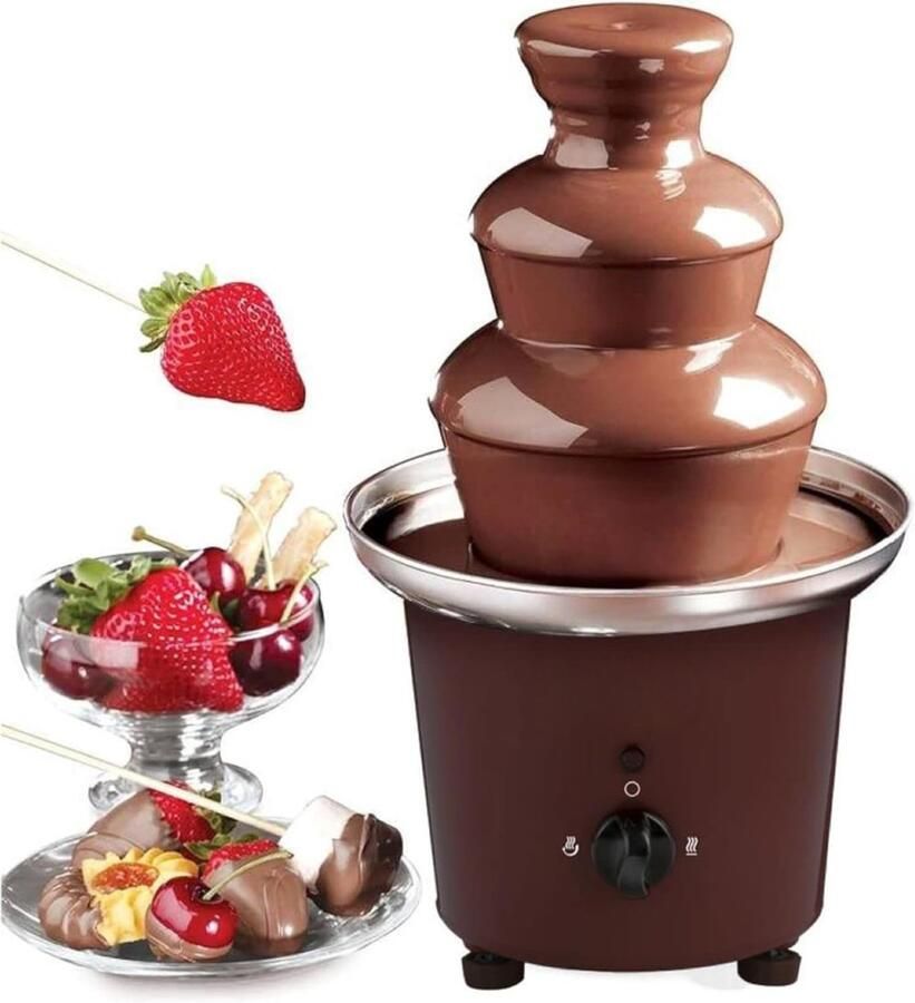 Aurixi Chocoladefontein Chocolade fontein Chocolade druppels Rood ‎17cm x 17cm x 31cm