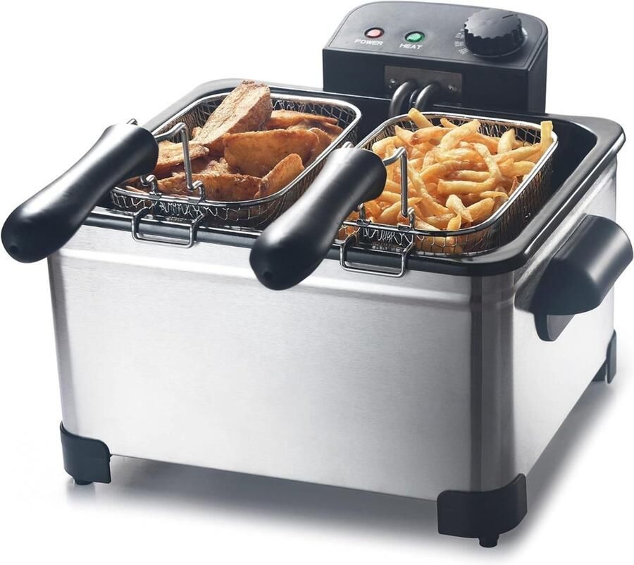 Aurixi Frituurpan 5 liter Frituurpan Zilver ‎50cm x 36cm x 23cm