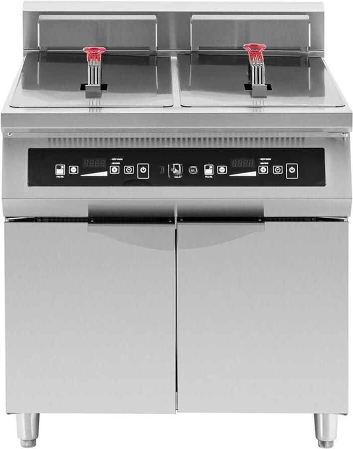 Aurixi Frituurpan dubbel Frituurpan Zilver ‎80cm x 90cm x 98cm