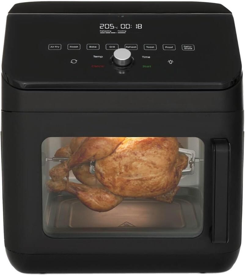 Aurixi Heteluchtoven Oven Airfryer Oven Zwart-‎35cm x 35cm x 38cm