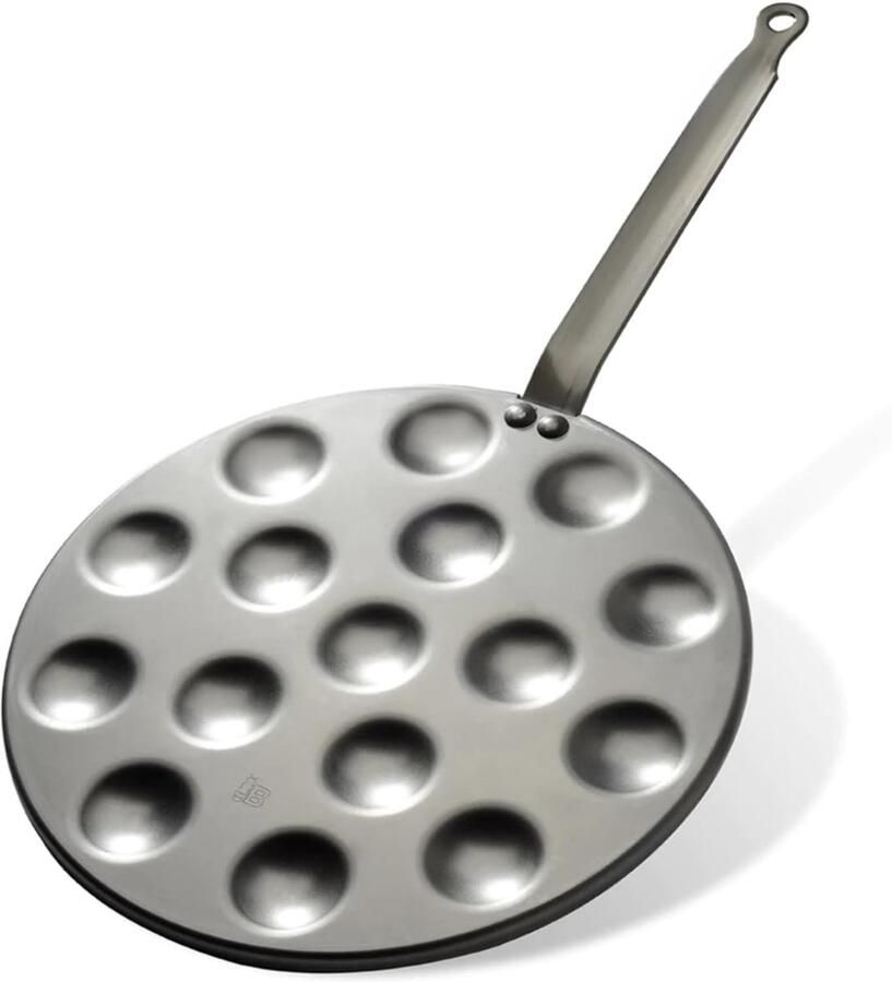 Aurixi Poffertjespan electrisch Poffertjespan Poffertjespannen Zilver 27cm x 27cm x 3cm